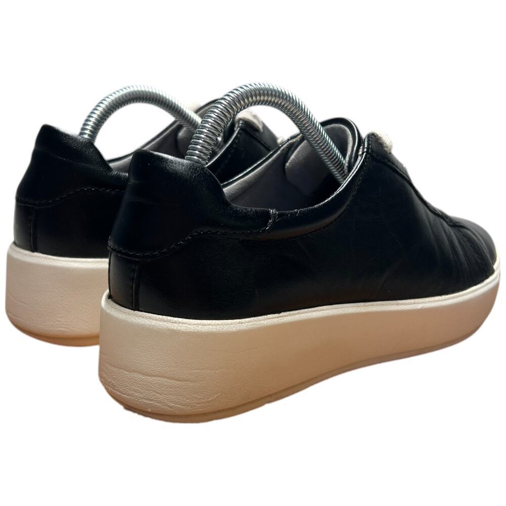 COLLECTION BY CLARKS LAYTON LACE Women's Size 6 Black Leather Sneakers Shoes - Picture 6 of 15